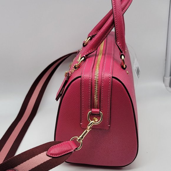 Coach Rowan Satchel C8286 Bold Pink Multi - Picture 4 of 8
